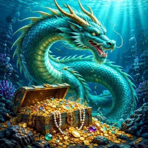 Dragonul oceanic — ilustrație